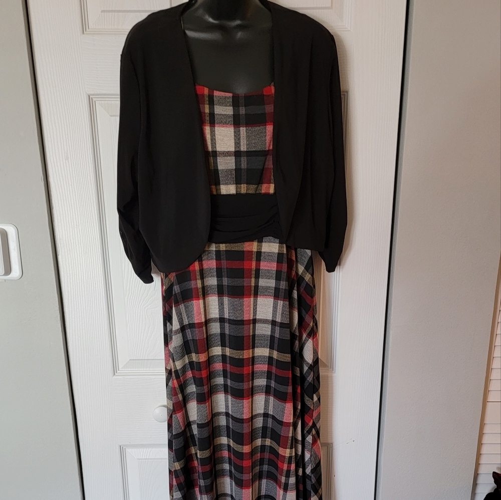 Perceptions Dress With Black Jacket - image 1